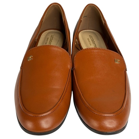 New Liz Claiborne Women’s Zaria Round Toe Cognac Loafers Size 8.5M - Picture 1 of 10
